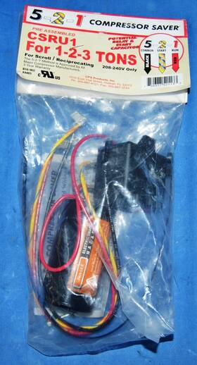 Csru1 5-2-1 750377521133 Genuine Compressor Saver Hard Start Kit Capacitor