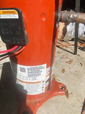 Sxa036bibpa Alliance Com10048 Scroll Compressor
