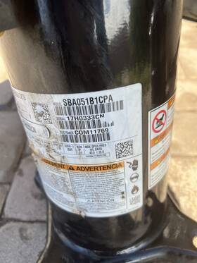 Sba051b1cpa Alliance Compressor Sba051b1cpa- 220v 60 Hz 1 Ph R410a Year 2017 Com-11769