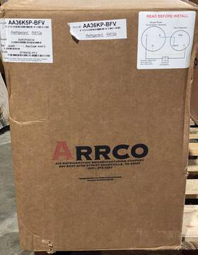 Aa36k5p-bfv Arrco New Single Phase Scroll Compressor R410a 36000 Btu