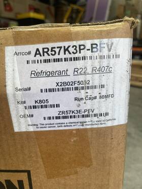Aa28k5p-bfv Arrco Ar42k5p-bfv Compressor Remanufactured By