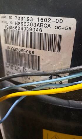 Bristol H89b303abca 30 000 Btu 230v 1ph 60 Hz R-410a Compressor