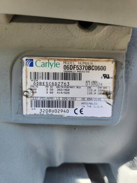 06df5370bc0600 Carlyle Semi Hermetic Compressor 400-460v 50-60hz 3ph Model#