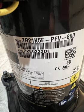 2r21k5e Copeland Scroll Compressor - Pfv 800- 220v Year 2022 Single Ph