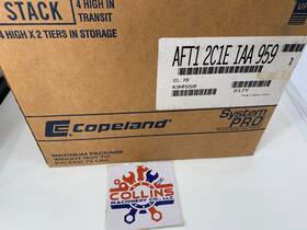Aft12c1e-iaa-959 Copeland 1 Ph R134a Roto Hermetic Compressor 1/3ton 115v Poe