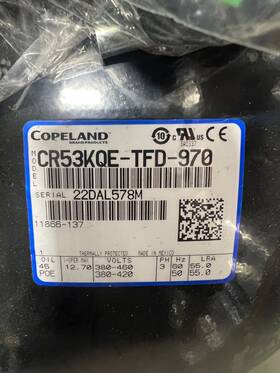 Cr53kqe-tfd-970 Copeland Model
