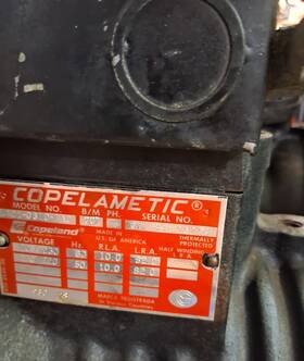 Lac-0310-tac Copeland 2 Copelametic Compressors 3 Phase 208-230v 200-220v Corded Electric