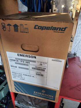 Zo58k3e-tfd-269 Copeland 3.5hp 460v 3ph 55000 Btu Scroll Compressor Emerson