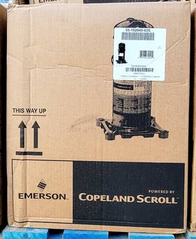 Zp31k5e-pfv-7m2 Copeland 55-102045-03s - Scroll Compressor 208/230v R-410a