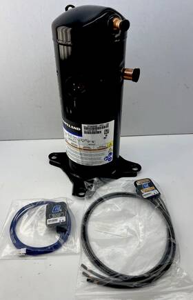 Zps60k6e-pfv-130 Copeland Scroll Compressor 5 Ton R410a 208-230v New Cables
