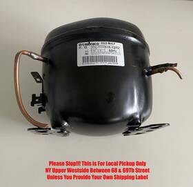 Egus-70hlp Embraco Ny Egus 70hlp Refrigeration Compressor Thermally Protect 13.4 Lra R 134a