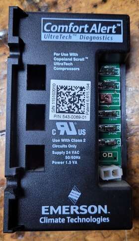 543-0069-01 Emerson Climate Controller Comfort Alert