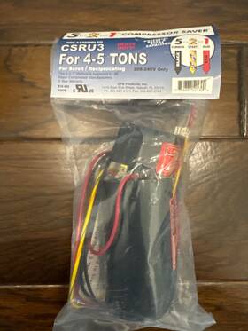 Csru3 Five Two One Inc 5-2-1 Compressor Saver For 4-5 Tons Pre Assembled 208-240v