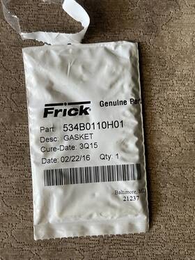 534b0110h01 Frick Gasket Cover Slide Stop Indicator Tdsh Gdsh Screw