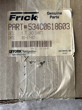 534c0618g03 Frick Jackshaft Kit 95l Xjs Xjf Screw Compressor Rebuild Part New