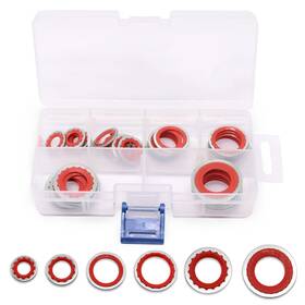 Gdf6028-red Gdfymi 30pcs Ac Gasket Assortment Automotive Air Conditioning Compressor Port Seal W