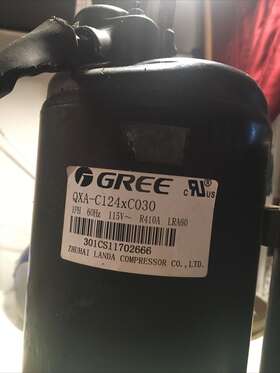 Qxa-c124xc030 Gree 301cs11702666 1ph 60hz 115v R410a Lra60 Compressor