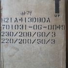 230-208-60-3 H21a413dbda Bristol Compressor