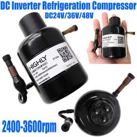 Bsw007skew3gg1 Highly Mini Brushless Dc24v 36v 48v Invert Compressor 2400-3600rpm Diy Cooling Projects