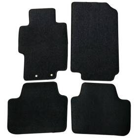 Ikon Motorsports Cp146bk Floor Mats Compatible With 2004-2008 Acura Tsx Black Nylon Front Rear Floori