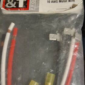 76261 J&t Products 10 Awg Motor Wire Compressor Lead Kit Waterproof Connectors Red