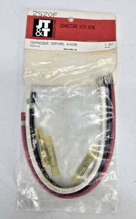 2520f Jtt 2521f Jt&t Products Compressor Leads With Flags And Waterproof Butts 10 Awg