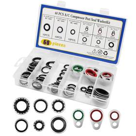 Kev5 Kevwr 60 Pieces A/c System Compressor Gasket Seals Air Conditioning Port