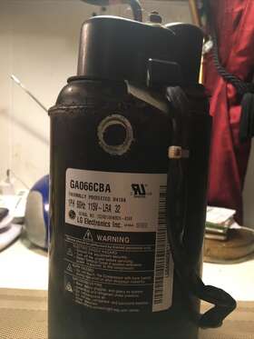 133r0109wb28 Lg Ga066cba 1ph 60hz 115v Lea 32 Compressor