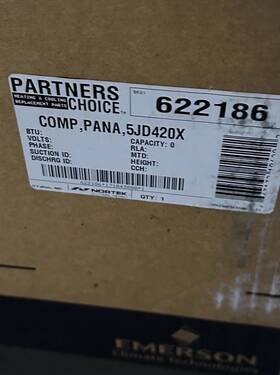 5jd420x Panasonic 5kd240x Nortek Comp Pana 622186