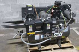 Ad005144 Powerex Dual 1/2 Hp Duplex Compressor 3 Phase 460 Volt 30 Gallon