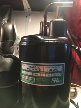 Ga29t1tcc1963g Rechi Precision Model 44a261a 115 V 60hz 1 Ph Lra 50.5 Compressor