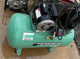 4yn50a Speedaire 2.0 Hp Portable Electric Barrel Air Compressor As Is