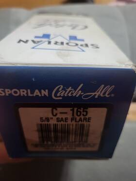 C-165 Sporlan Catch-all 687472163817 Filter Dryer 5/8 Inch Sae Flare New In Box