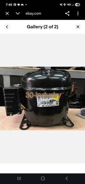Ae8141br Tecumseh Hermetic Compressor R-134a Black Steel Corded Electric
