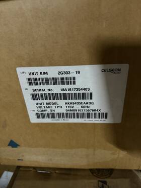 Tecumseh Aka9435eaadc Celseon 1/2hp Condensing Unit 115v/1ph/60hz Med Temp
