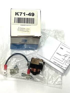 Ae4456y-xn3c Tecumseh K71-49 Compressor Start Relay For Ae4456y-xn3c. 208-230/60/1