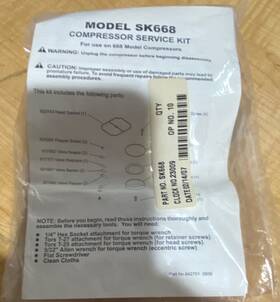 Sk668 Thomas Compressor Service Kit For Model Compressors
