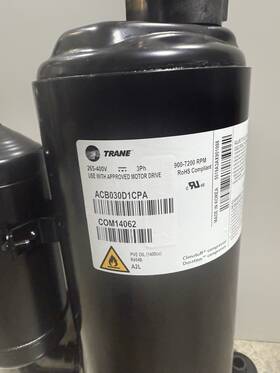 Acb030d1cpa Trane Compressor Hvac 3 Ton For R454 3ph 265-400v