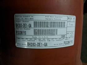 Bh283-de1-ga Trane Compressor 208-230v 2.5ton For R22
