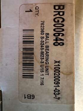 Brg00648 Trane Bearing Flange Two Bolt Lt. Duty 1.438 Bore New In Box