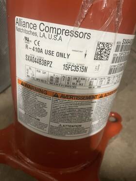 Com10037 Trane New 230/60/3 3.75 Ton Scroll Compressor Free Shipping