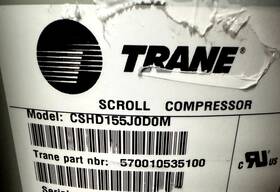 Cshd155j0d0m Trane Scroll Compressor 20 Inch Hx8 W Mint Green Iron As-is