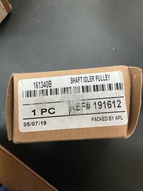 161340b Waukesha Wuakesha Shaft Idler Pulley Pn