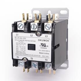 Mc-3p-40a-120v Wenzhou Xika Electrical Co. Ltd 3 Poles Air Conditioner Contactor 40 Amp 120 Vac Coil Compressor Condenser Ac C