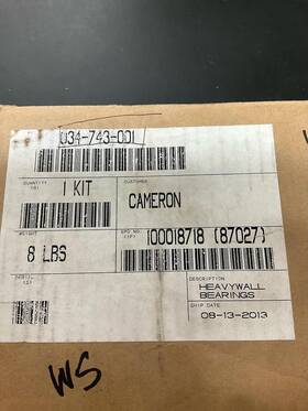 034-743-001 White Superior Wall-bearing Pn 03-473-001