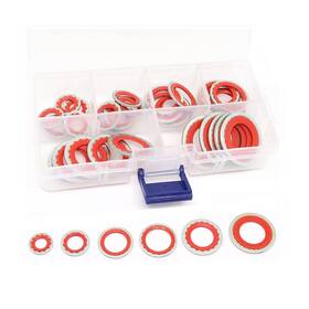 Yugtcen-yu22071413 Yugtcen A/c Gasket Assortment 30-piece Gm Oe 15-32241 Self-centered Bonded Washers