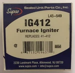 Supco Universal Furnace Igniter IG412. Fixed Price $20.00.