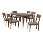 Sunset Trading 7-PIECE 78" Rectangular Mid-century Wood Dining Walnut. Fixed Price $2323.88.