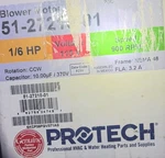 Ge 51-27210-01, 5KCP39FG V371AS 1/6 Hp Motor 900 Rpm 115V 50/60HZ, New. Fixed Price $165.98.