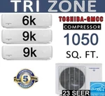 24000 Btu Tri Zone Mini Split Air Conditioner / Heat Pump : 6000 + 9000. Fixed Price $2194.00.
